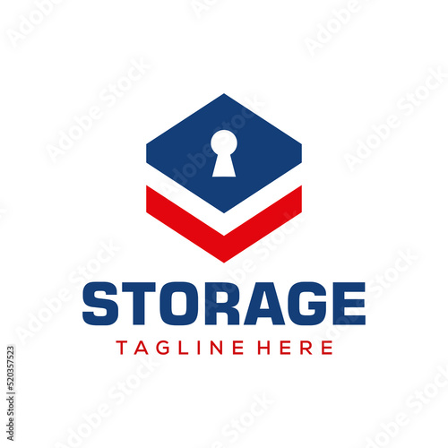 secure storage logo design creative idea vector design inspiration