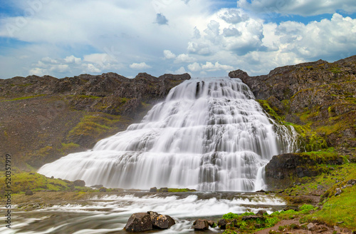 Dynjandi waterfalls in Iceland