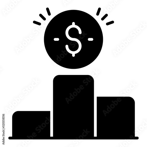 Position ranking board, icon of financial leaderboard