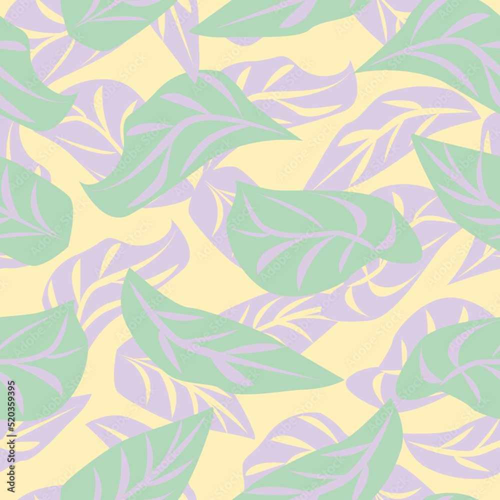 Tropical Leaf Seamless Pattern Design Tropical Leaf Seamless Pattern Design