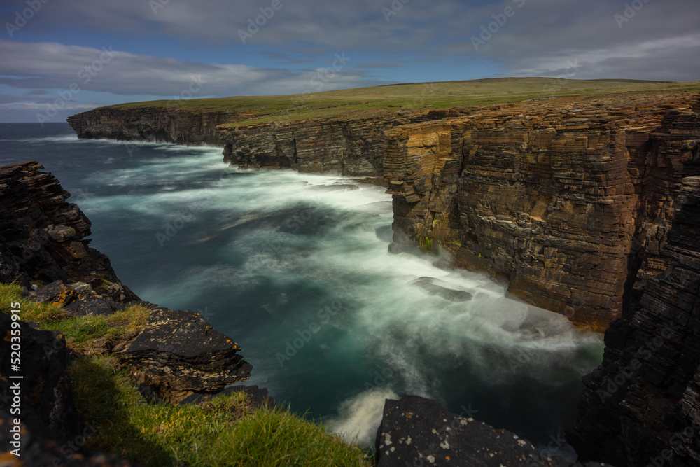 Cliffs at North Gaulton, Yesnaby, Orkney, Scotland