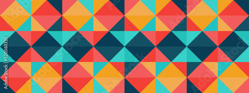 Wide background Arlequino geometric style. 