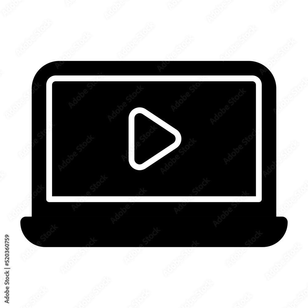 An icon design of online video