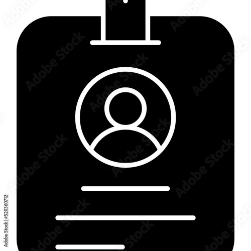       A solid design icon of curriculum vitae