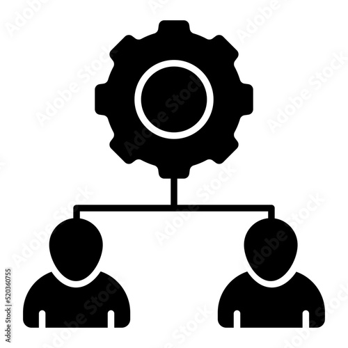        Employee management icon, editable vector