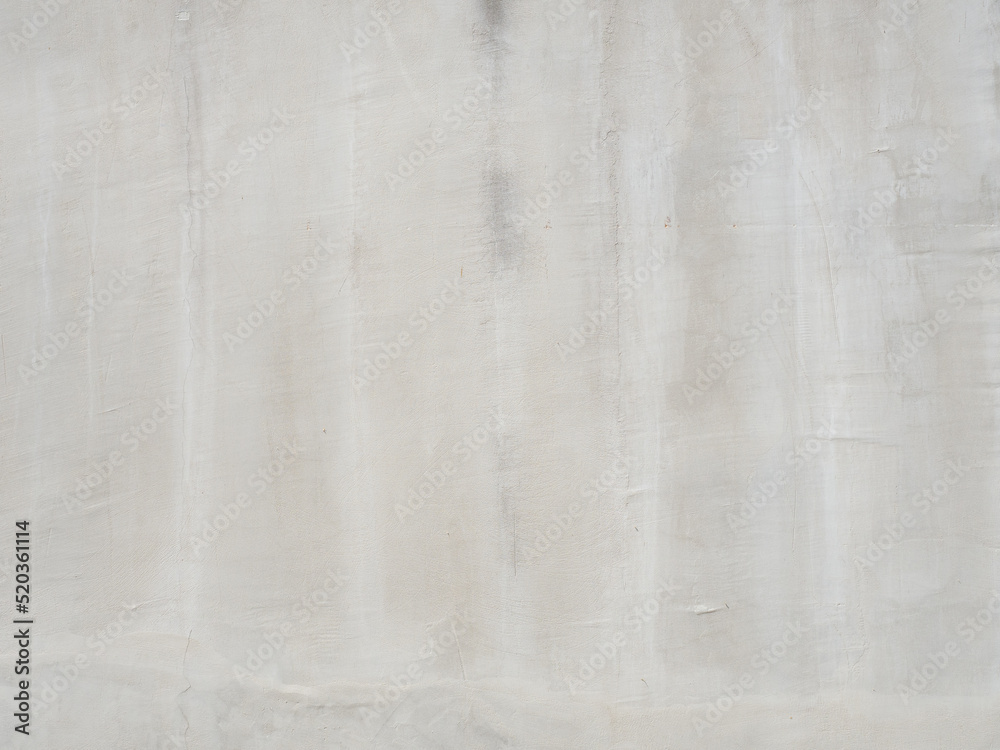 Putty white wall texture. White plastered nonuniformly coated wall