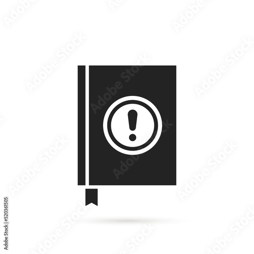 black book icon like instruction pictogram