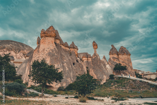 fairy chimneys in Cappadocia photo