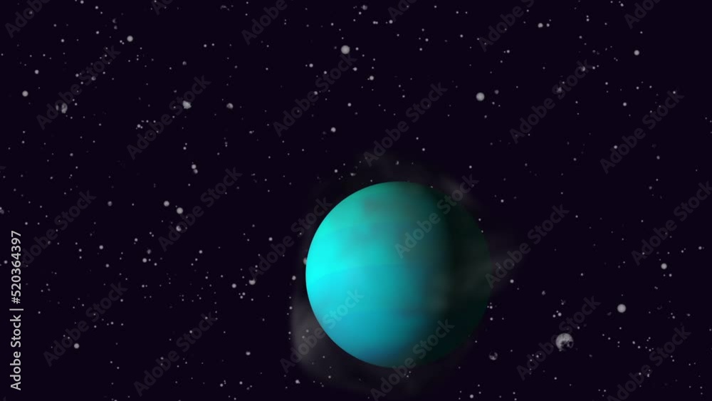 Abstract rotating and mooving red planet in haze. Abstract space concept. Blue glowing spinning abstract sphere. 4K loop animation. Abstract rotating and mooving red planet in haze. Abstract space concept. Blue glowing spinning abstract sphere. 4K loop animation.