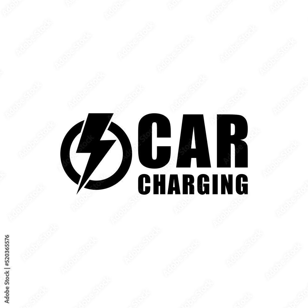 Electric car charging station icon isolated on white background Electric car charging station icon isolated on white background