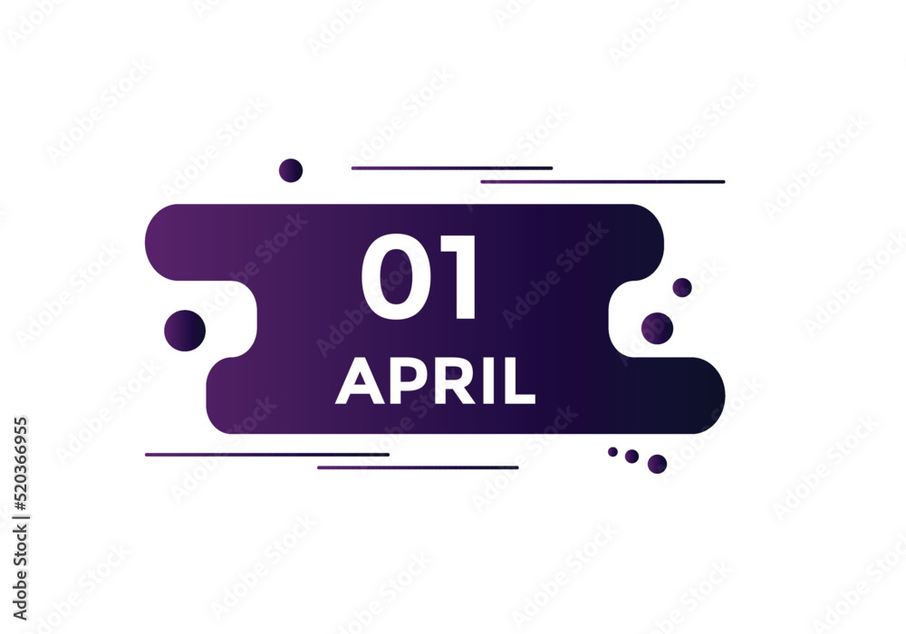 April 1 Calendar icon Design. Calendar Date 1st April. Calendar template
April 1 Calendar icon Design. Calendar Date 1st April. Calendar template