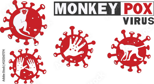 Vector of the monkey pox virus photo