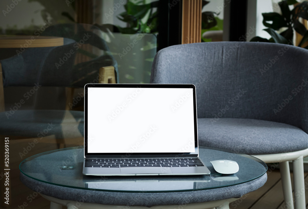 White notebook screen background to put advertising text selling marketing products in the coffee shop, mock up, sales and text. White notebook screen background to put advertising text selling marketing products in the coffee shop, mock up, sales and text.