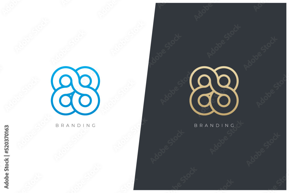 Infinity Loop Multimedia Production Vector Logo Concept Stock Vector ...