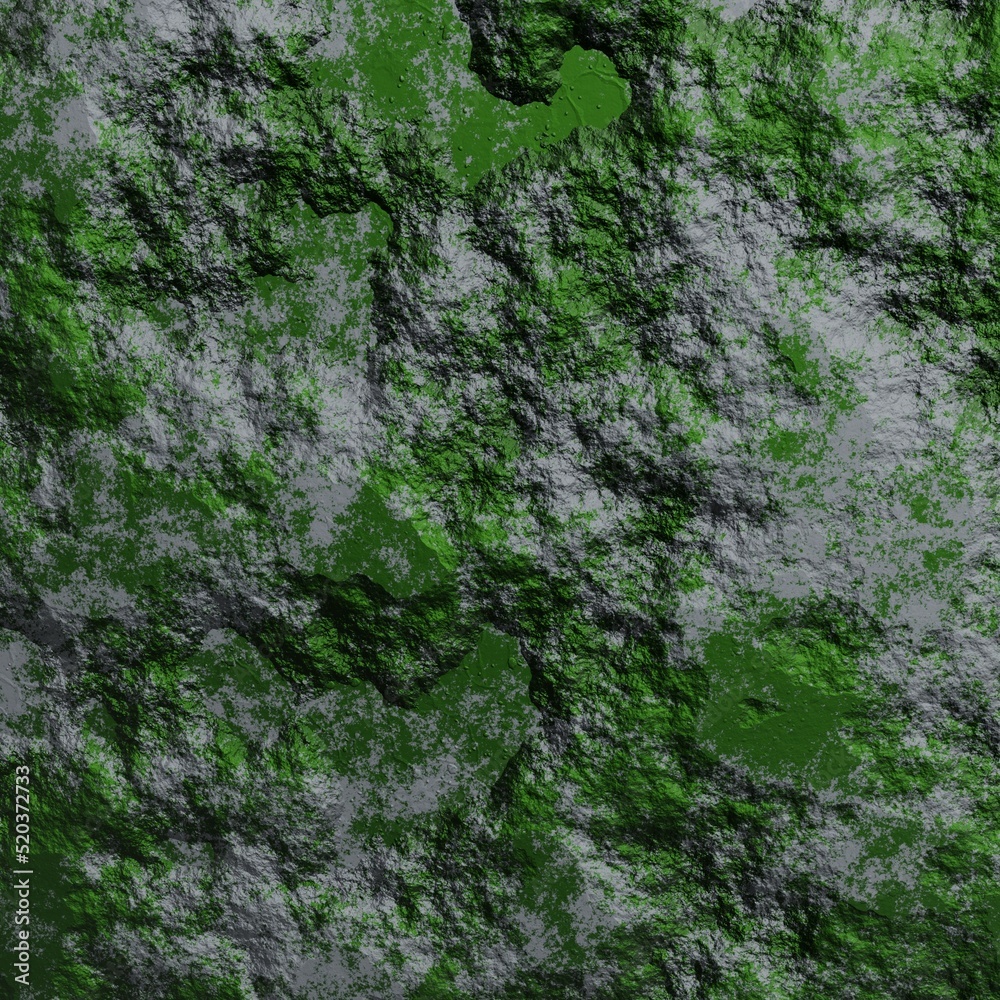 old concrete wall deep with moss texture 3d rendering old concrete wall deep with moss texture 3d rendering
