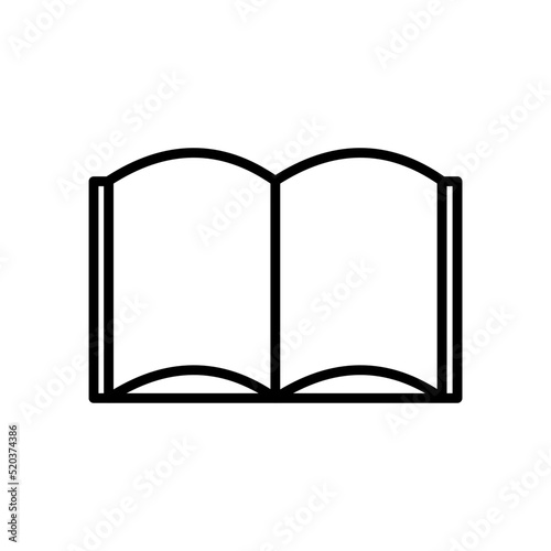 open book with blank pages - VECTOR ICON