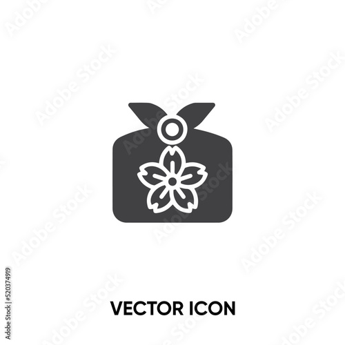 Furoshiki vector icon. Modern, simple flat vector illustration for website or mobile app.Package or Japanese gift symbol, logo illustration. Pixel perfect vector graphics	