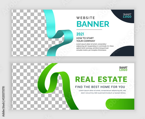 real estate and marketing banner template.