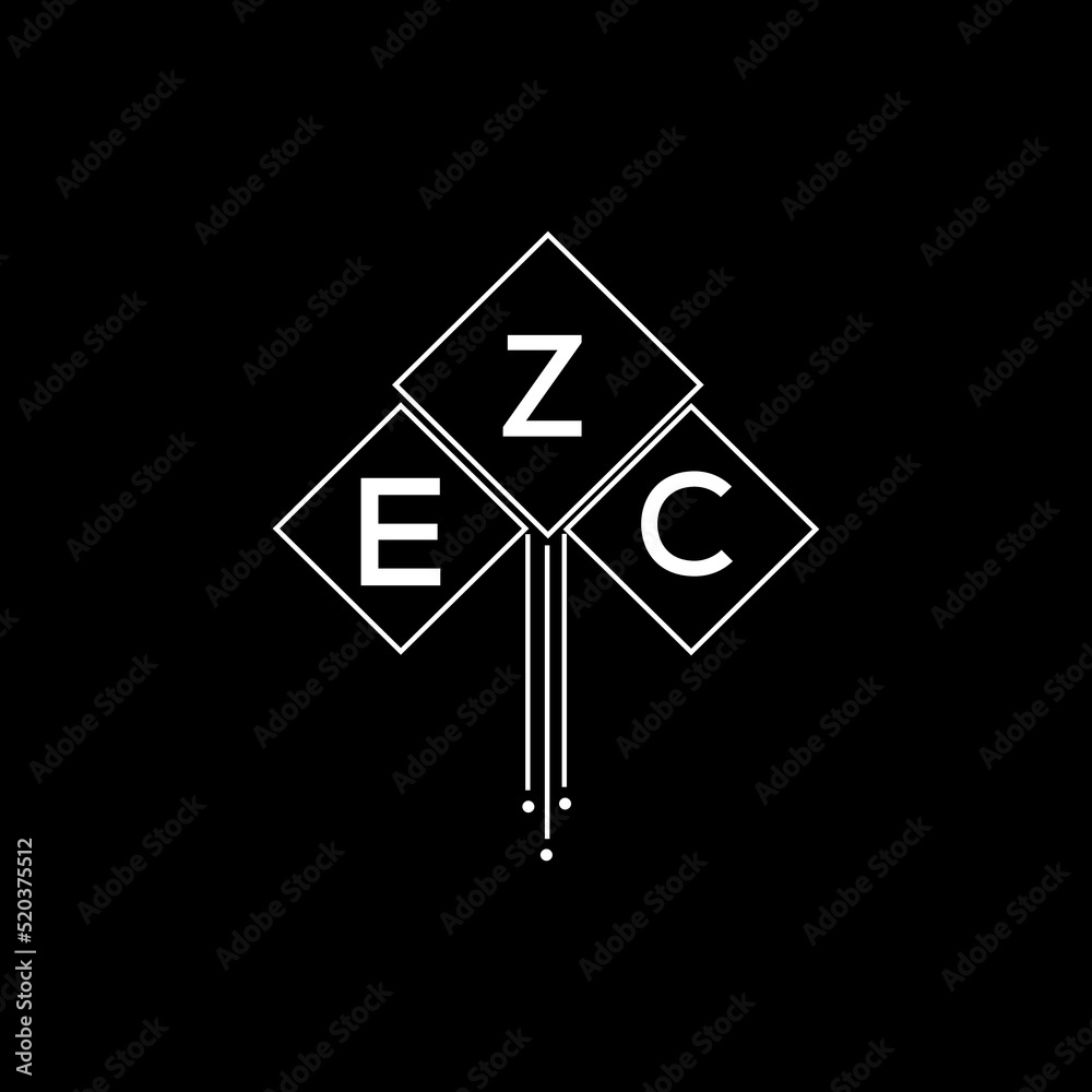 EZC letter logo design with white background in illustrator, EZC vector ...