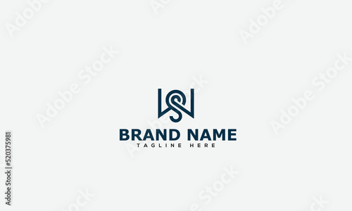 Logo design letter WS . Elegant modern. Vector template.