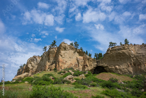Pictograph Cave, Billings, Montana during a summer day photo