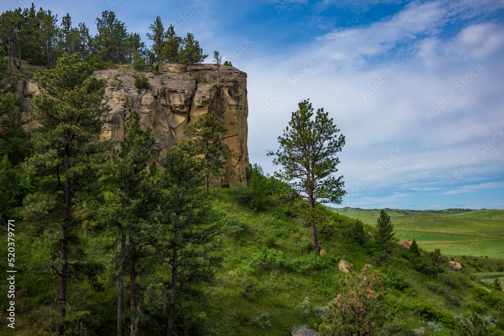 Pictograph Cave, Billings, Montana during a summer day
