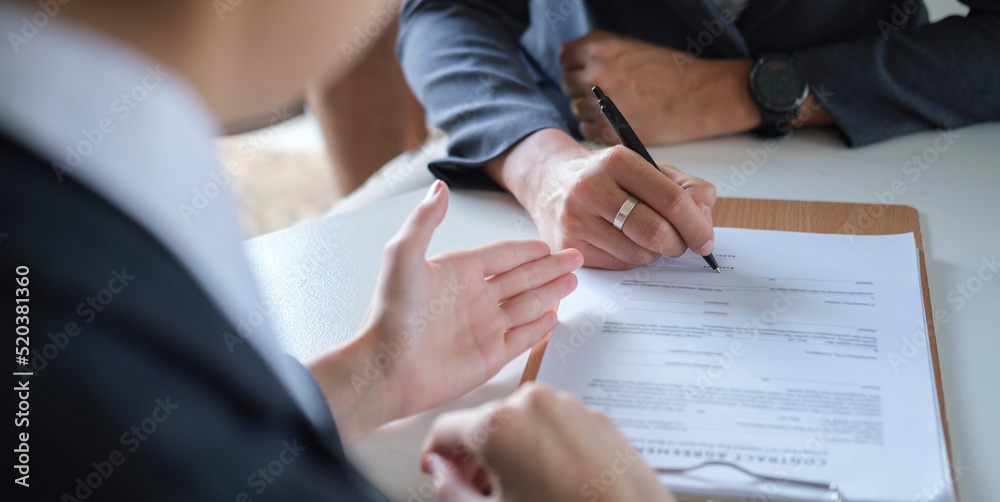 Shot of lawyer giving consultation to client, explaining legal procedures and discussing agreement terms. Shot of lawyer giving consultation to client, explaining legal procedures and discussing agreement terms.