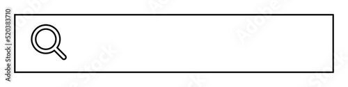 Search box with copy space. Vector.