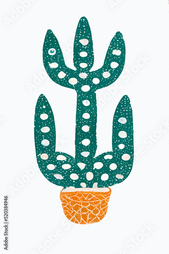 Abstract Mexcian Saguaro Cactus