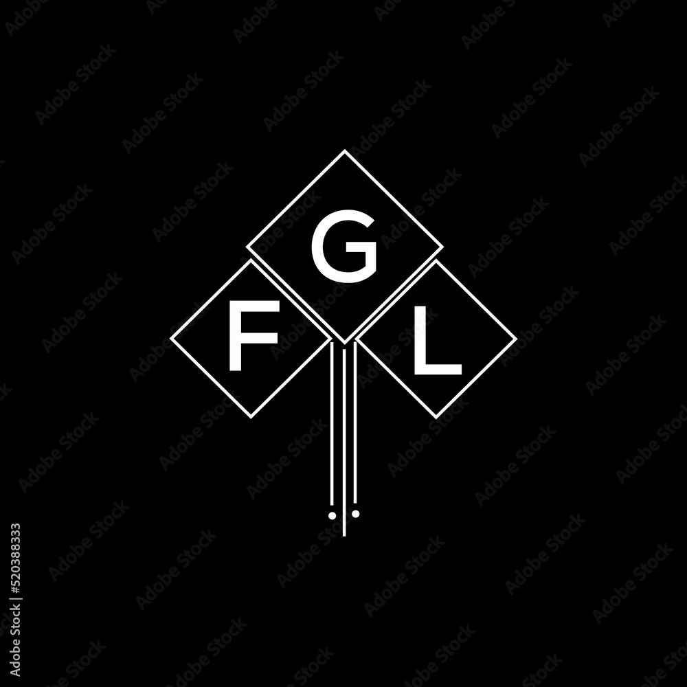 FGL letter logo design with white background in illustrator, FGL vector ...