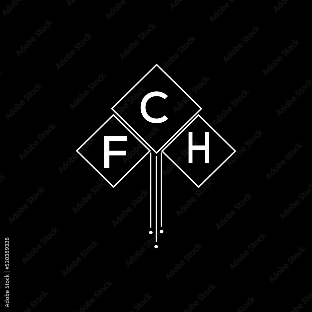 FCH letter logo design with white background in illustrator, FCH vector ...