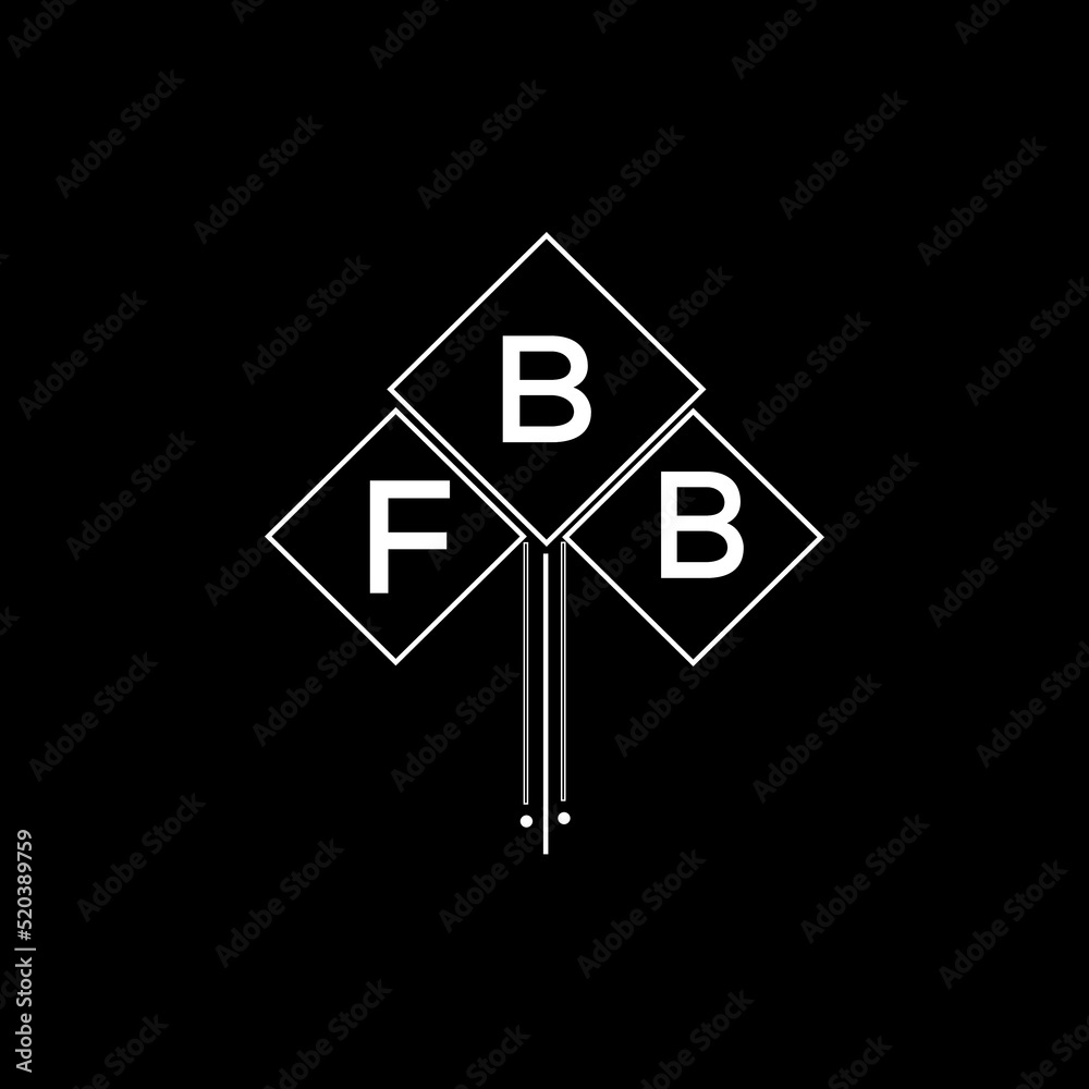 FBB letter logo design with white background in illustrator, FBB vector ...