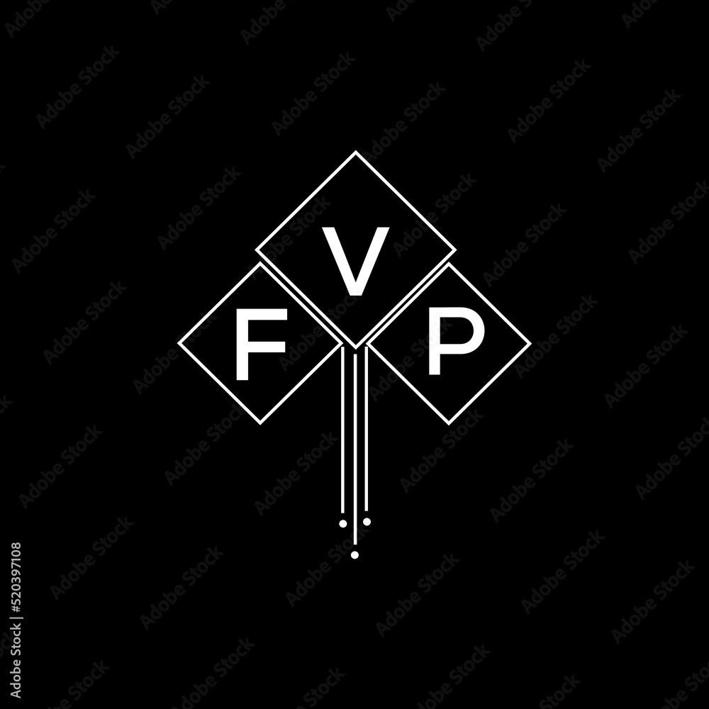 FVP letter logo design with white background in illustrator, FVP vector