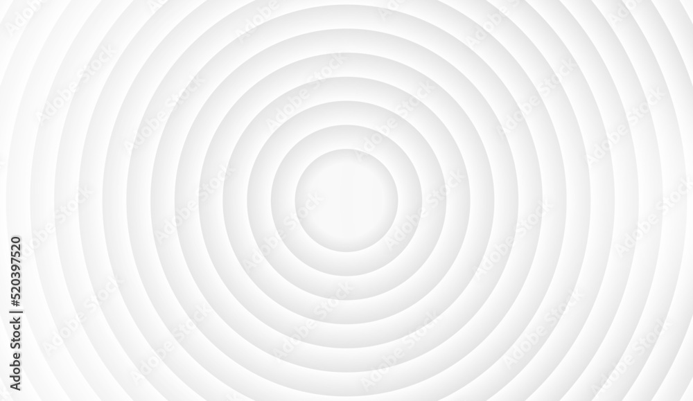 Abstract geometric background, circles shape. White and gray background. Vector illustration