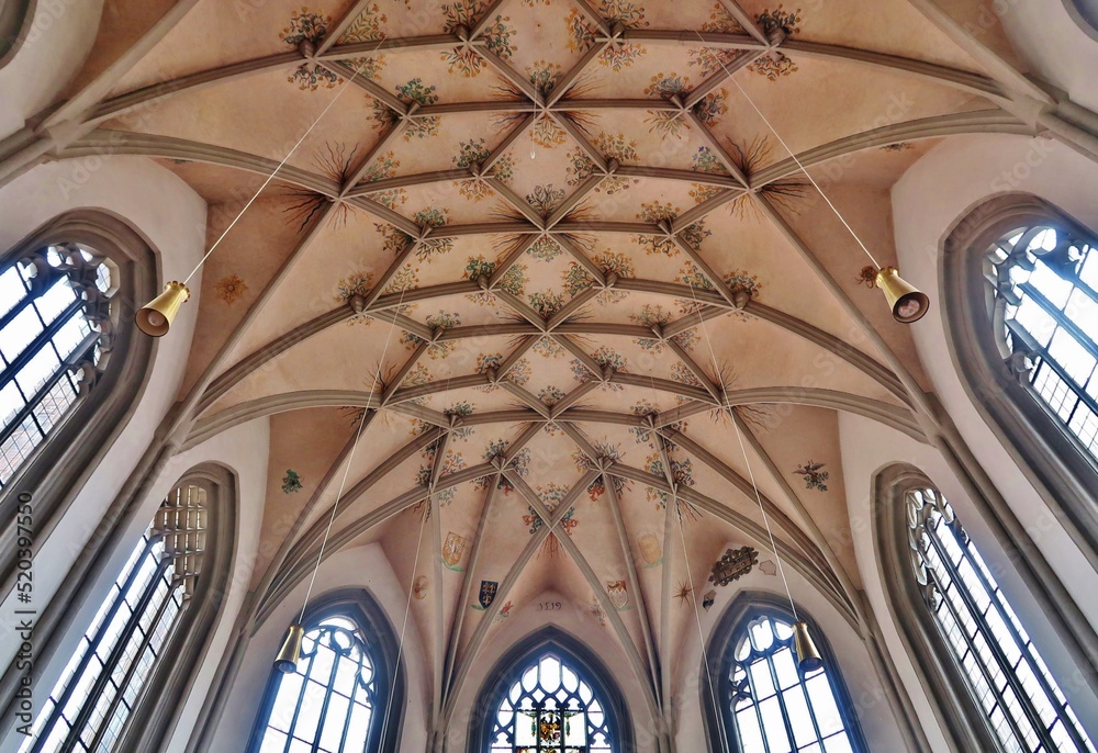 Ansbach, Schwanenritterkapelle, Netzgewölbe Ansbach, Schwanenritterkapelle, Netzgewölbe