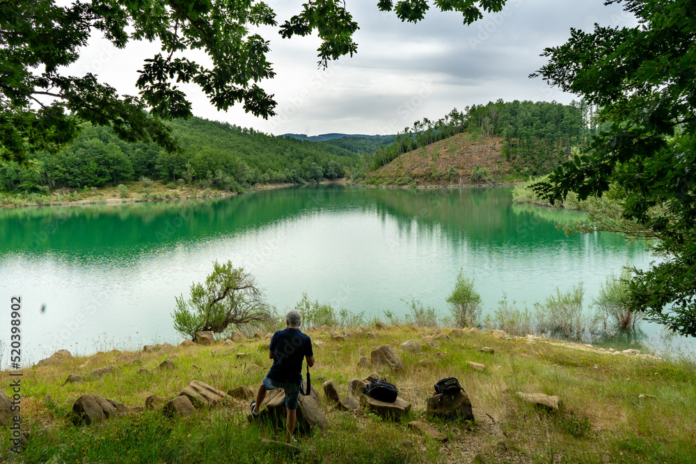 Italy Lazio Scandarello lake