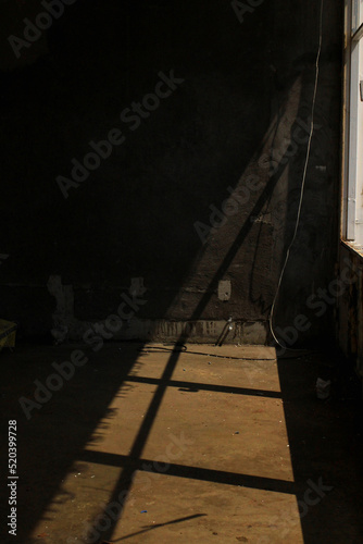 Empty room in an abandoned building, korea