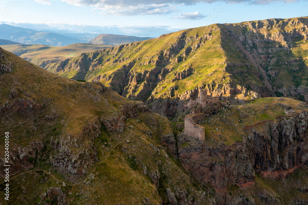 Devil Castle (Seytan Kalesi), also known as Cildiran Castle and Kal-I Devil, escape, demon fortress is also passed, Ardahan nearby Kars, Turkey