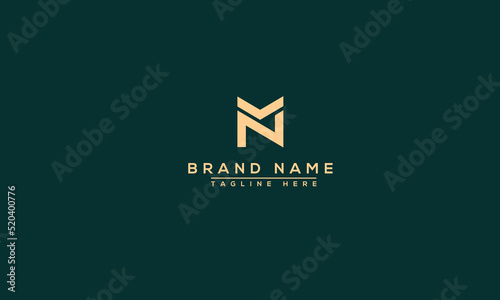 Logo design letter MN . Elegant modern. Vector template.