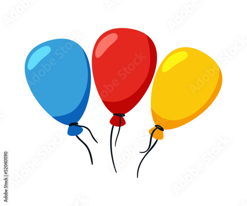 Circus Colorful Balloons Composition