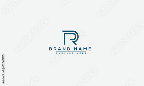 Logo design letter PR . Elegant modern. Vector template.