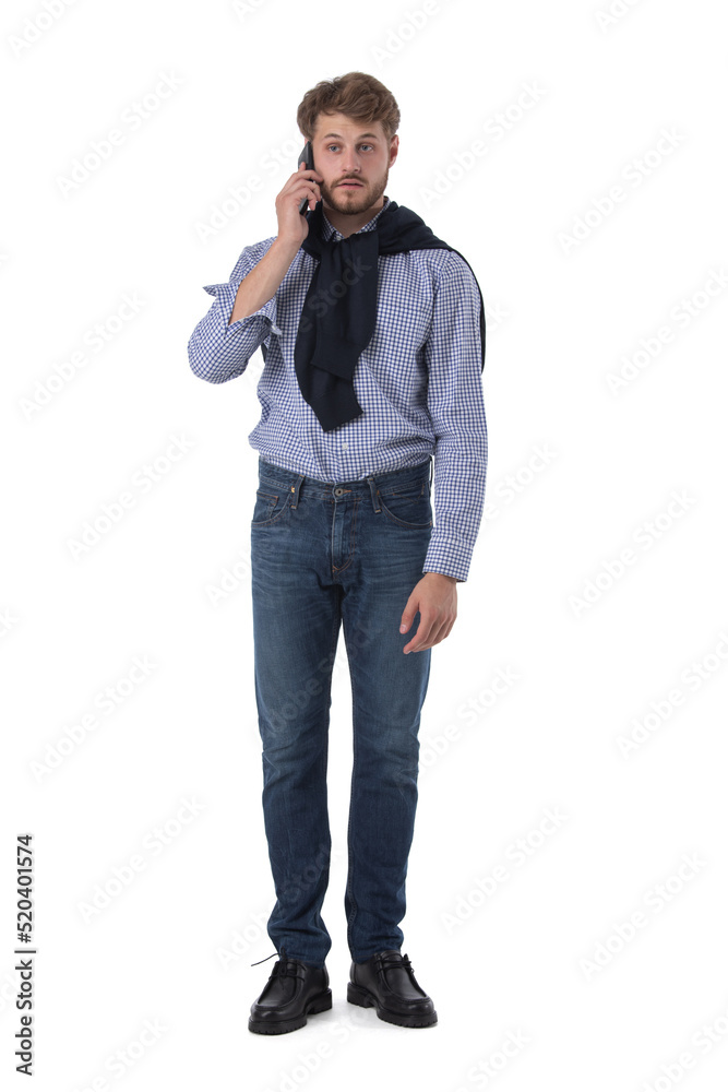 Young business man on the phone Young business man on the phone