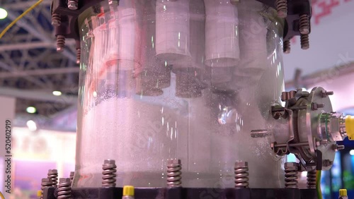 Mechanisms for feeding polymer granules into the industrial extrusion equipment for the production of plastic subjects