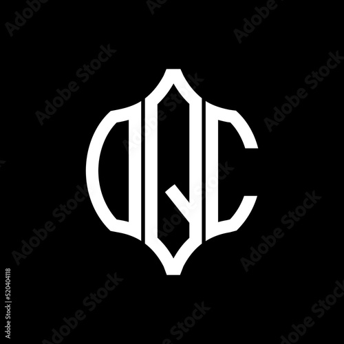 OQC letter logo. OQC best black background vector image. OQC Monogram logo design for entrepreneur and business.
 photo