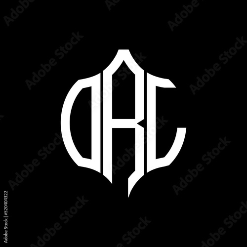 ORL letter logo. ORL best black background vector image. ORL Monogram logo design for entrepreneur and business.
