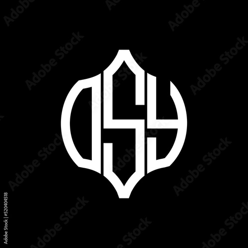 OSY letter logo. OSY best black background vector image. OSY Monogram logo design for entrepreneur and business.
