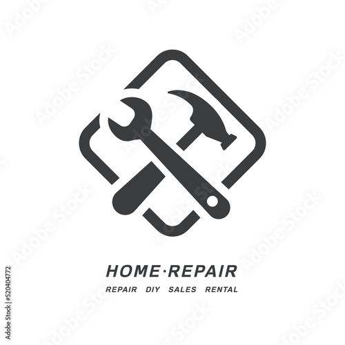 Home Repair Maintenance Logotype Icon