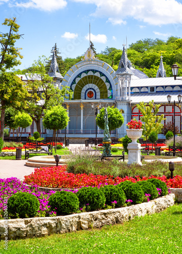 Park Flower Garden in summer, Pyatigorsk, Russia photo