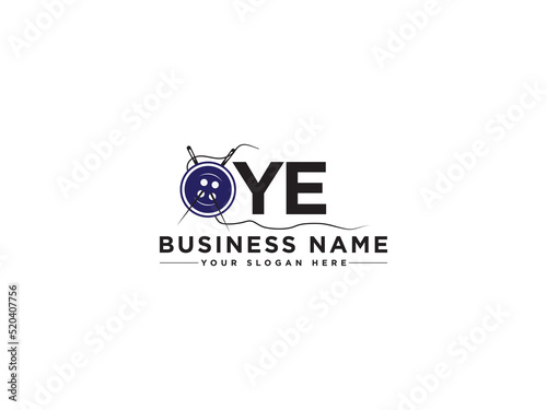 Initial YE Logo Image, Creative Ye ey Logo Letter Vector Art For Tailor and Fashion Brand