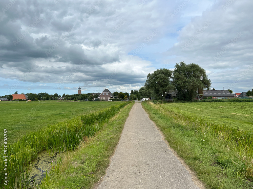 Path towards Deinum in Friesland